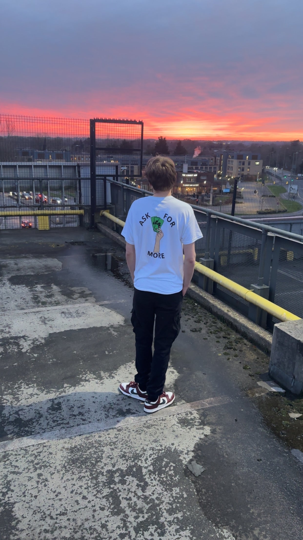 White ASK FOR MORE tee